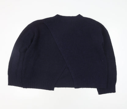 Back view of French Connection Women's Blue Wool Blend jumper