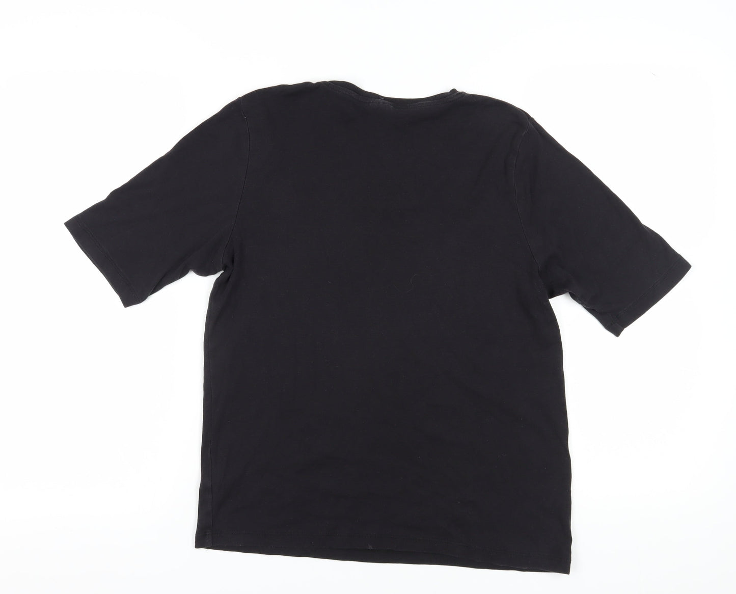 Cotton Traders Women's Black Basic T-Shirt - Size 14