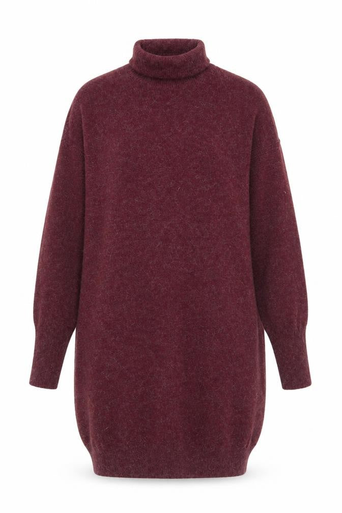 Vero Moda Women's Red Roll Neck Knit Dress
