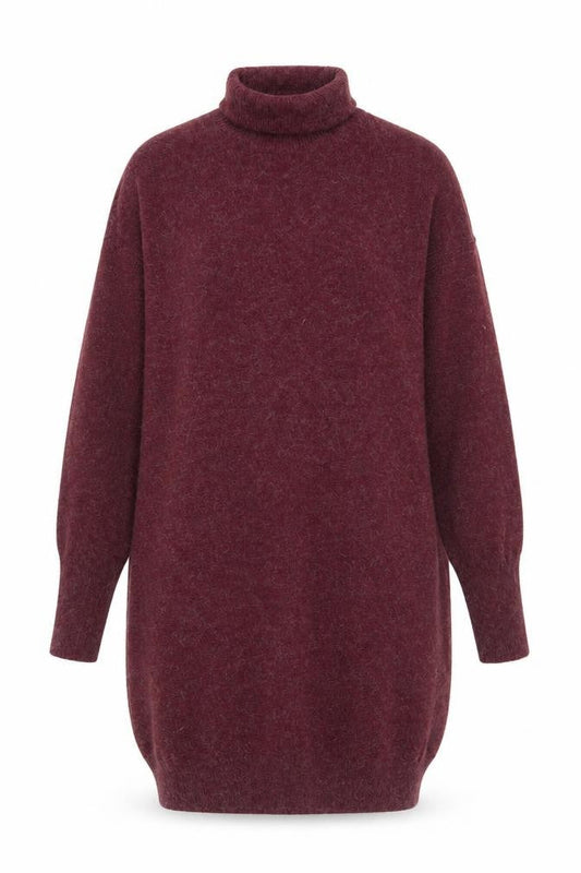 Vero Moda Women's Red Roll Neck Knit Dress