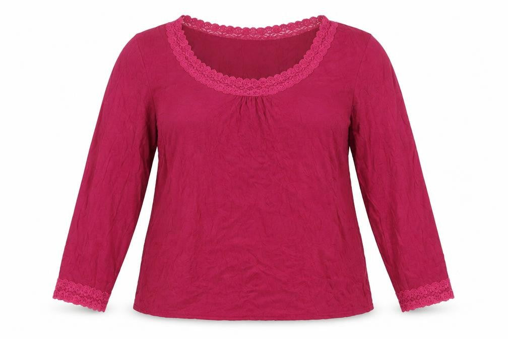 Phase Eight Women's Red 3/4 Sleeve Blouse Size 18
