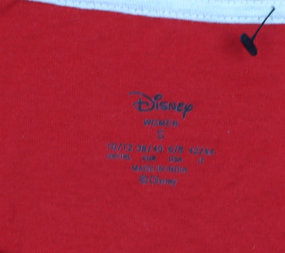 Preloved Disney Women's Red Christmas Long Sleeve T-Shirt - Label