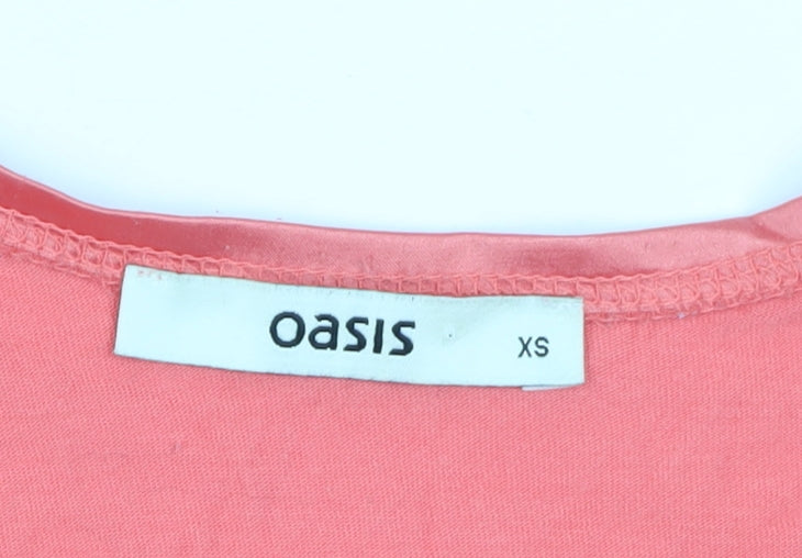 Oasis Women's Pink XS Animal Print Tank Top