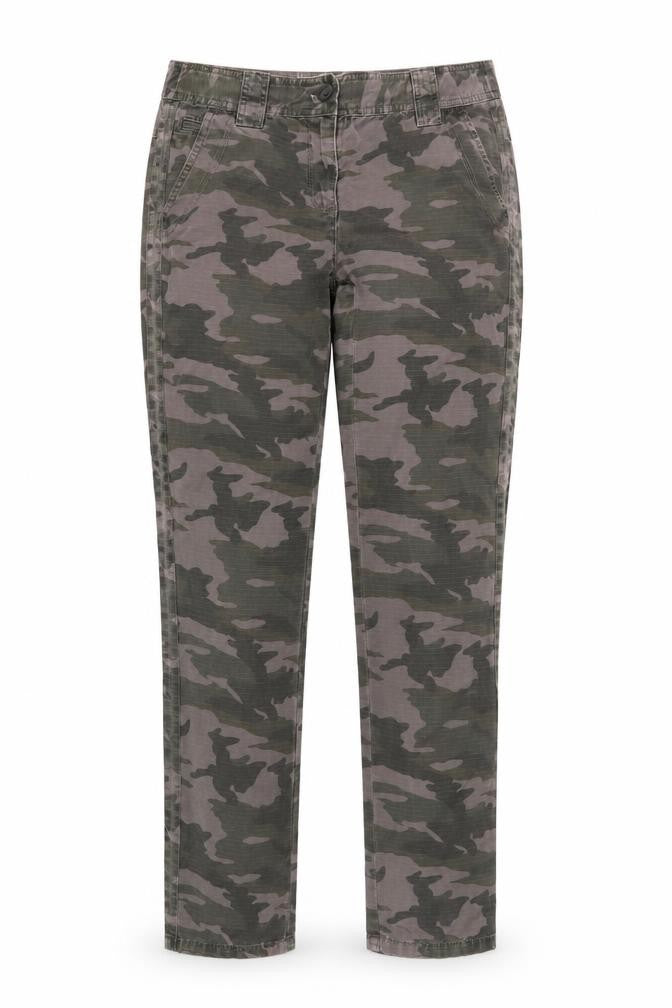 J.Crew Women’s Camouflage Chino Trousers, Classic Fit Size 6