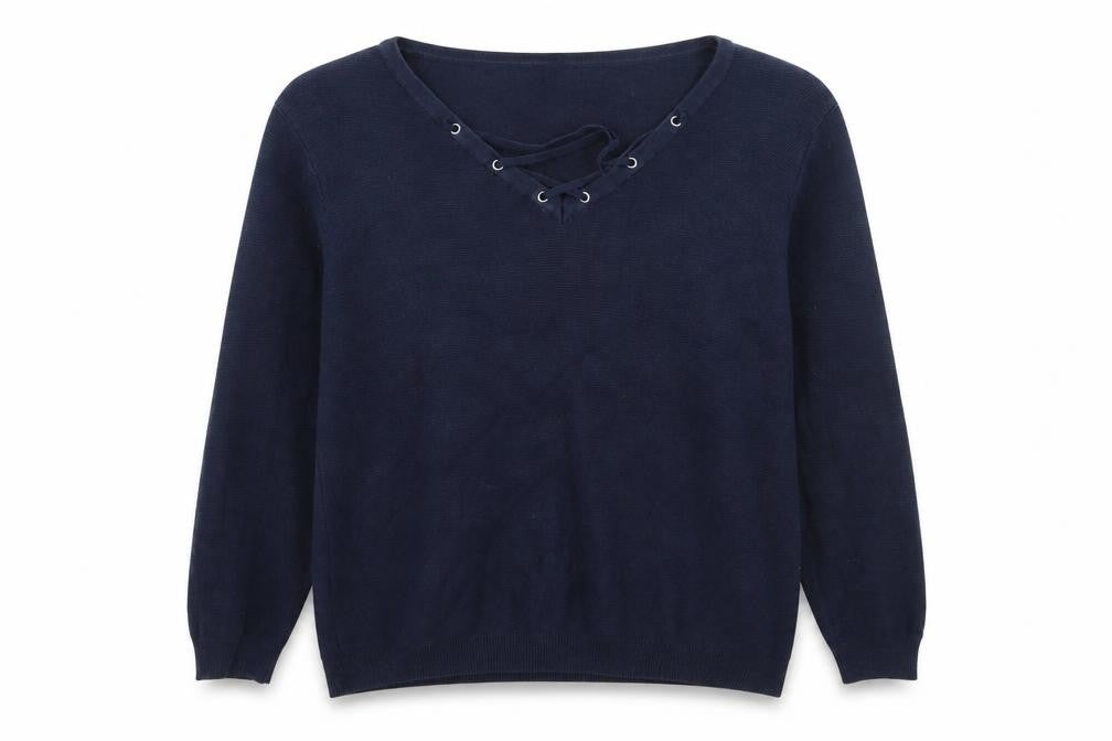 Dorothy Perkins Women's Blue Pullover V-Neck Jumper Size 18