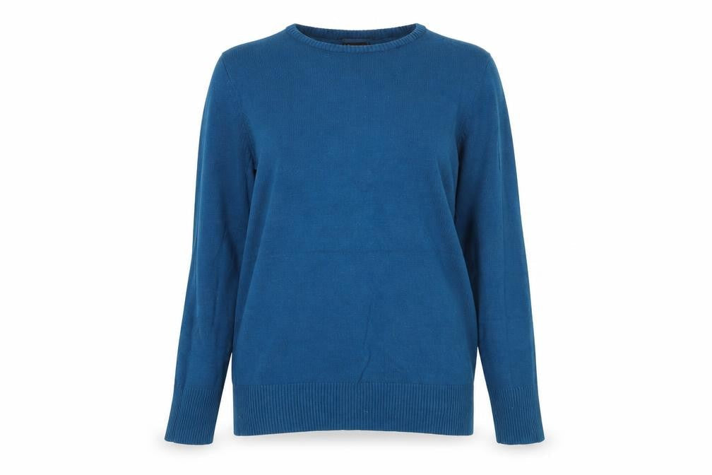 BlancoTricot Women's Blue Pullover Jumper, Size 8