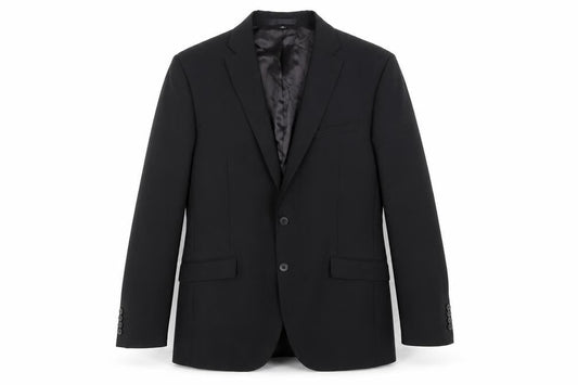 Autograph Men's Black 42 Long Blazer, Wool Blend