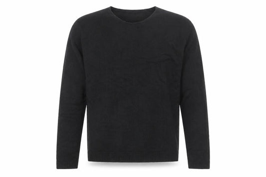 Front view of French Connection Men's Black Medium jumper