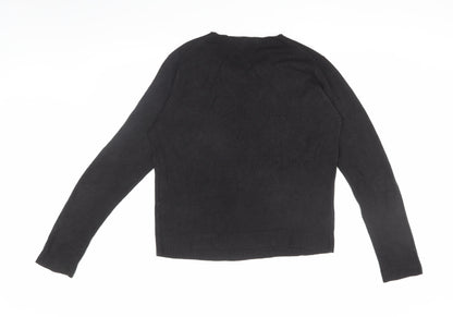 Back view of French Connection Men's Black Medium jumper