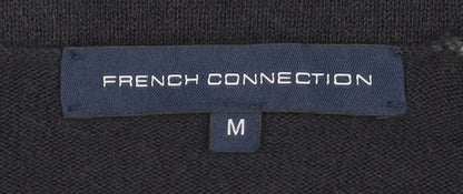 Close-up detail of French Connection Men's Black Medium jumper