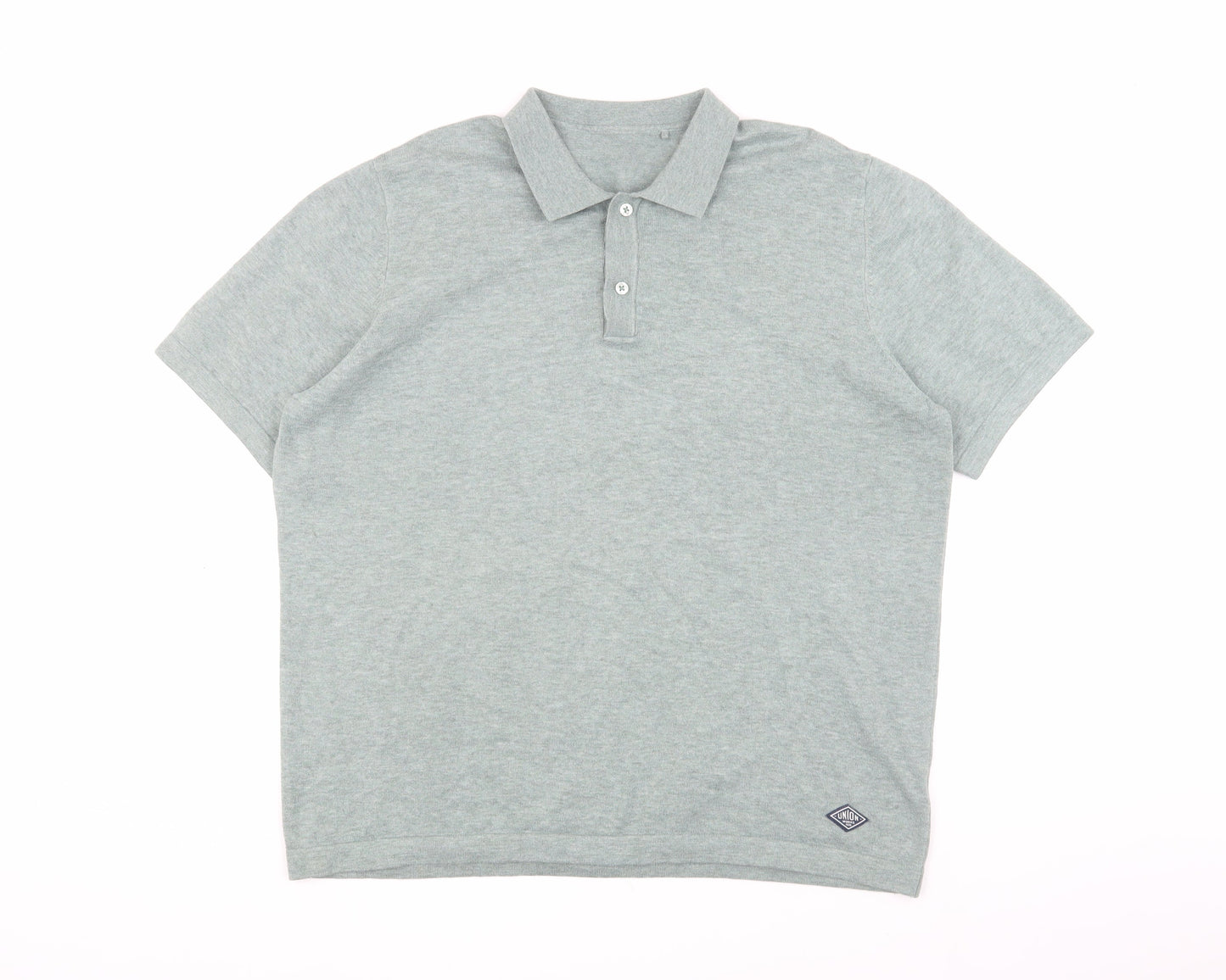 Union Men's Green XL Polo Shirt Casual Short Sleeve