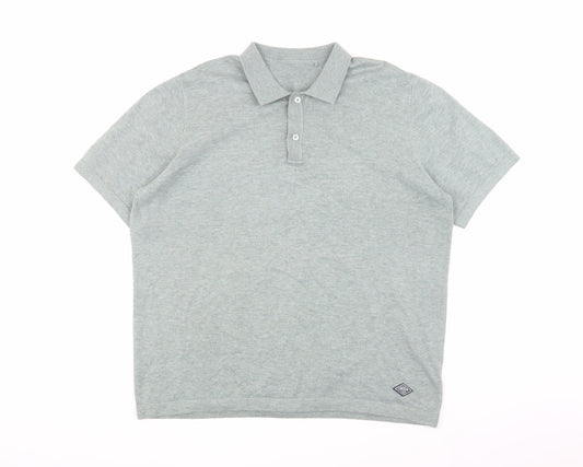 Union Men's Green XL Polo Shirt Casual Short Sleeve