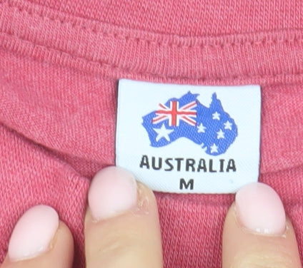 Men's Red Australia Logo M T-Shirt