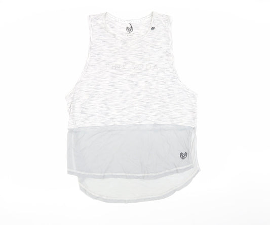 Pink Soda Women's White Tank Top Size 14