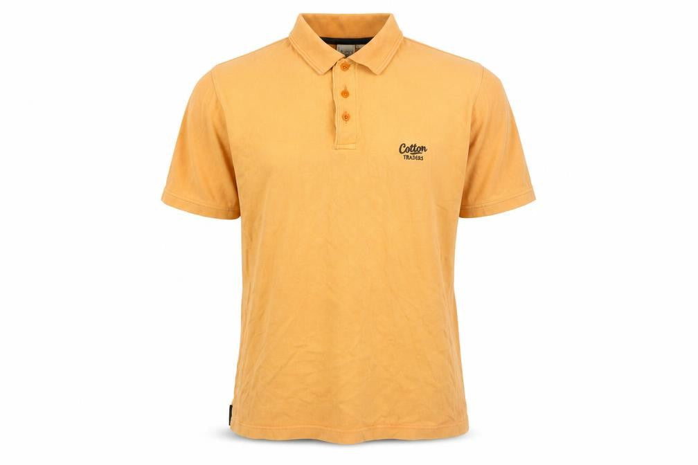 Cotton Traders Men's Orange Polo Shirt S