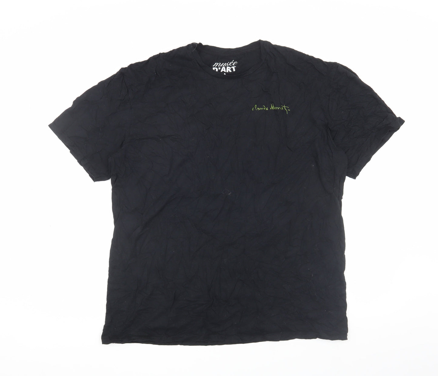 musée D'ART Men's Black L Graphic T-Shirt, 100% Cotton
