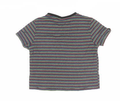 Preloved Disney Womens Multicoloured Striped T-Shirt Size 8 - Back