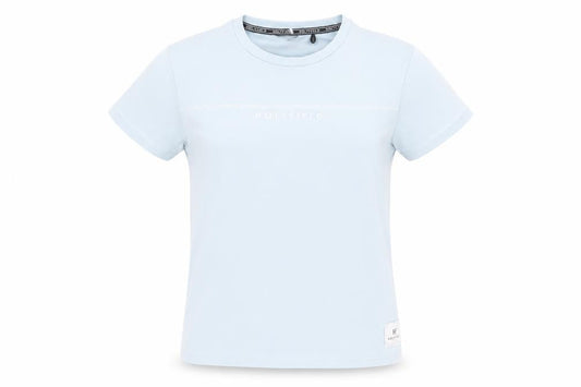 Holyfield Girls Blue XS Basic T-Shirt with Logo