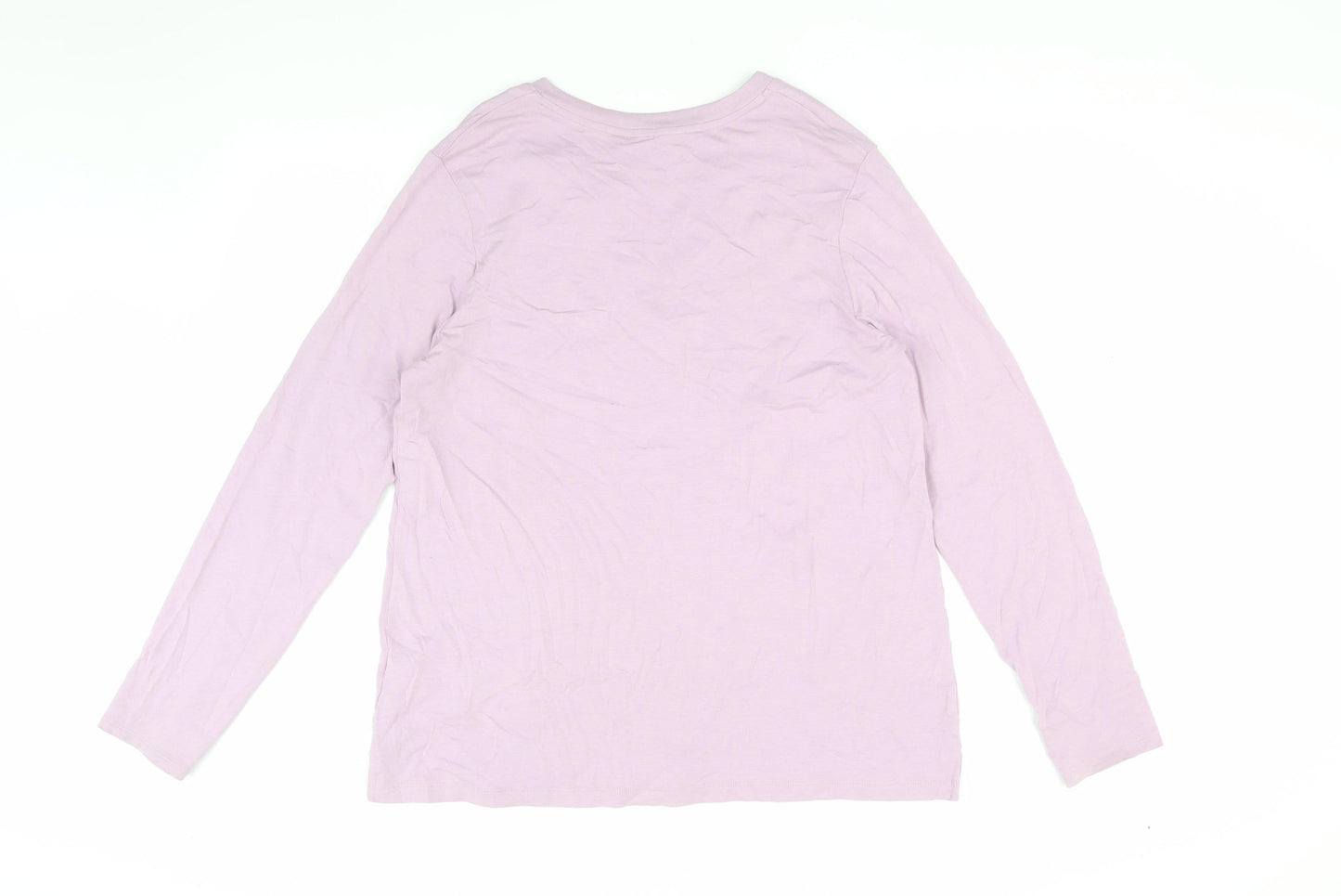 Cynthia Rowley Women's Purple Long Sleeve T-Shirt L