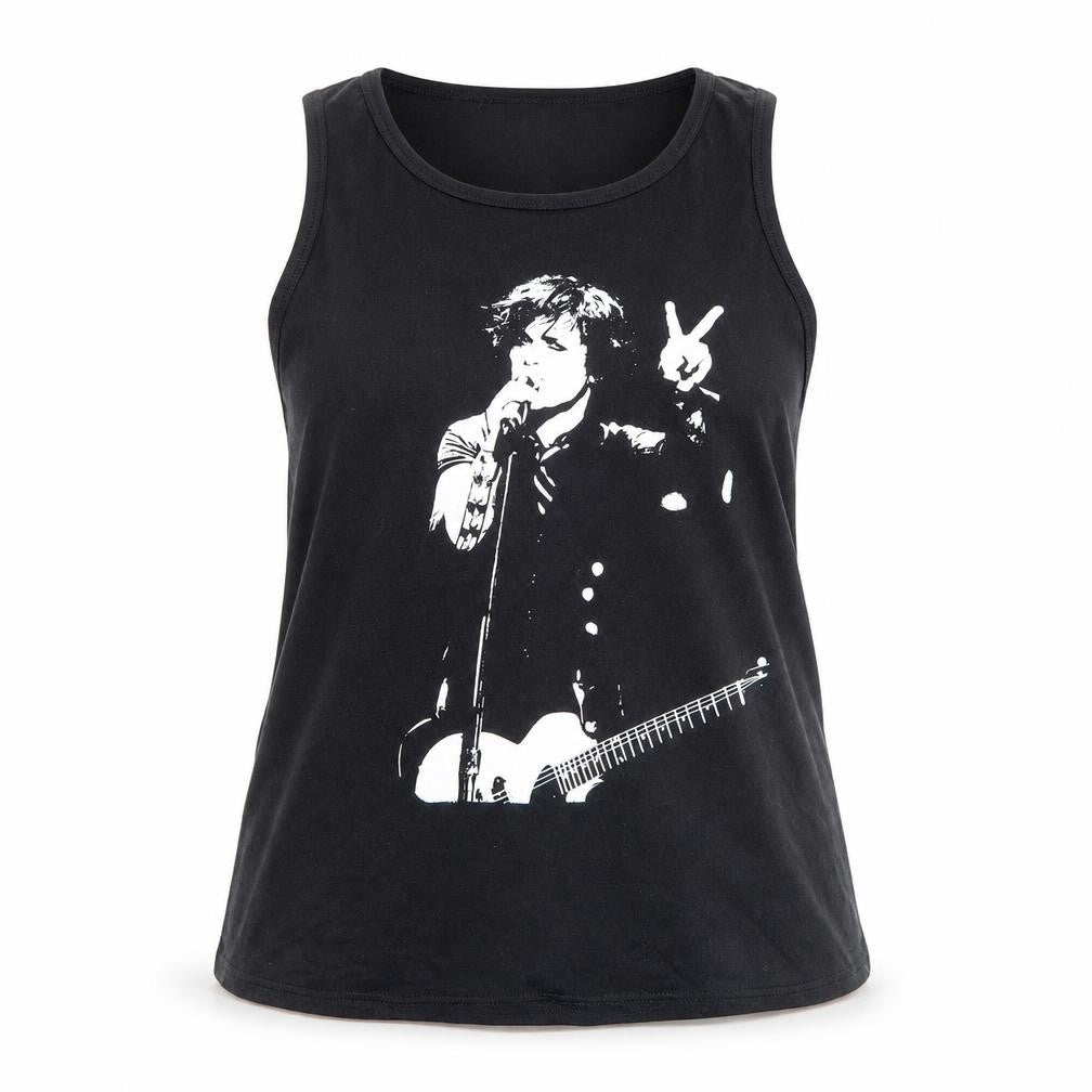 Death Kitty Women's Black Music Tank Top Size 16