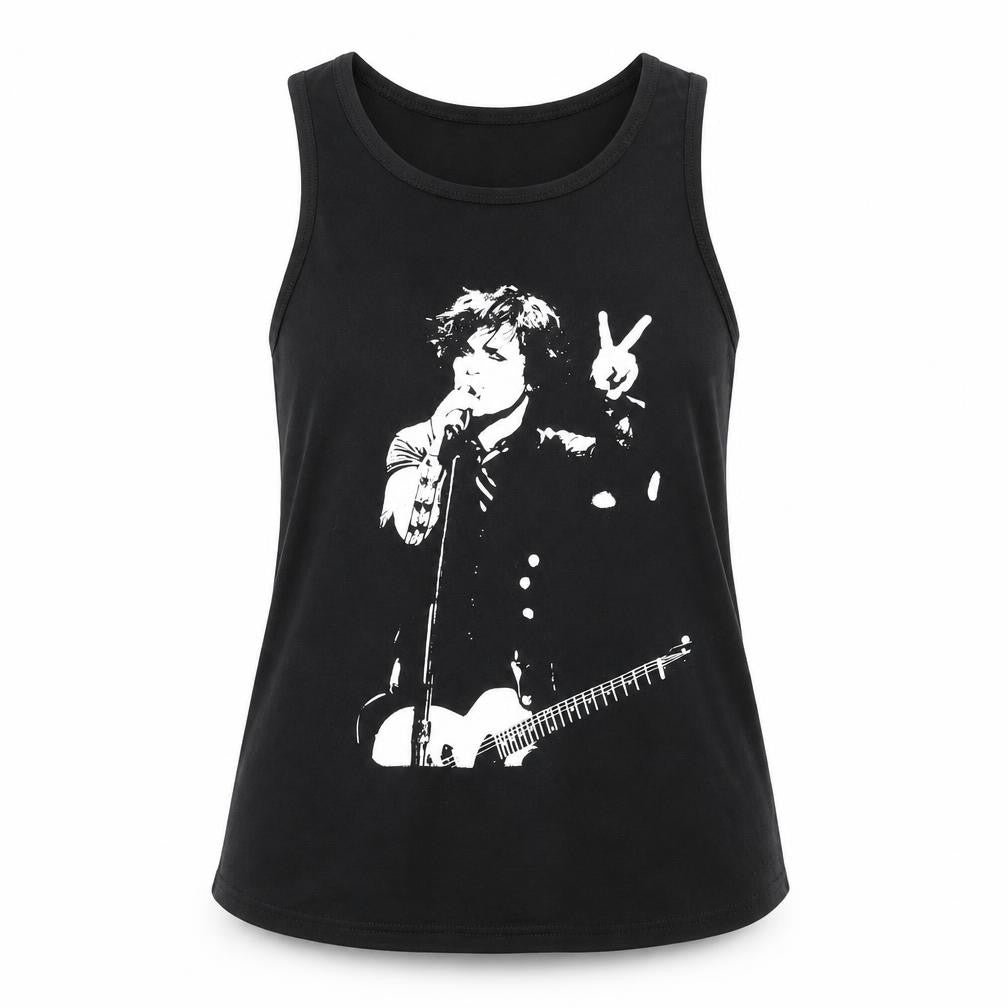 Death Kitty Black Sleeveless Top Size 16
