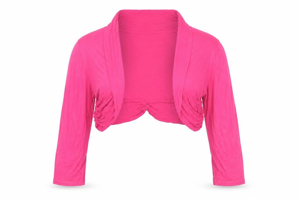 Pomodoro Women's Pink Shrug Size 16 Long Sleeve
