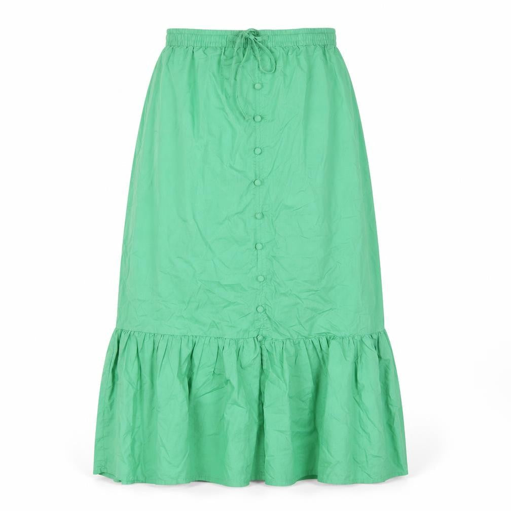 Marks & Spencer Women's Green Cotton Skirt, Size 8