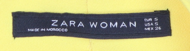 Zara Women's Yellow Tulip Skort, Size S, Casual Spring