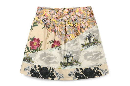 Leifnotes Women's Multicoloured Floral Skirt, Size 2