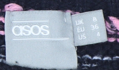 ASOS Women's Multicoloured Striped Pullover Size 8