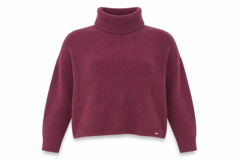 Hollister Women's Purple XS Roll Neck Pullover Jumper