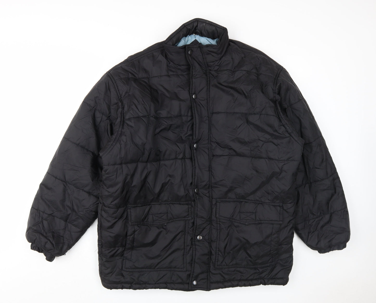 Iron Hammer Men's Black Puffer Jacket L
