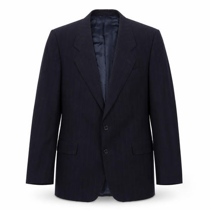 Berwin Men's Blue Wool Suit Jacket, Size 44R, Regular Fit