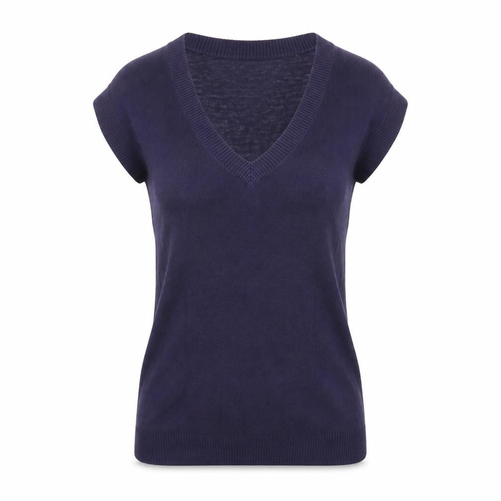 Gap Women's Purple Linen Knit Sleeveless Vest S