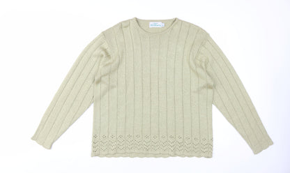 Additional front view of Honor Millburn Women's Beige L Knit jumper