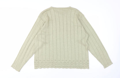 Back view of Honor Millburn Women's Beige L Knit jumper