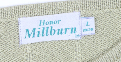 Close-up detail of Honor Millburn Women's Beige L Knit jumper