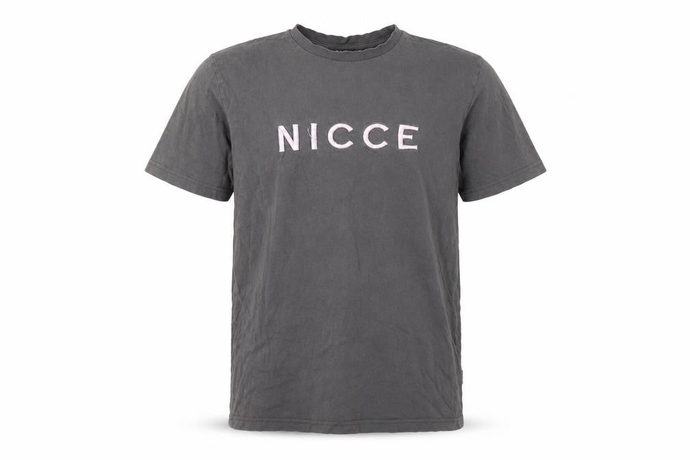 NICCE Men's Grey Medium Crew Neck Logo T-Shirt