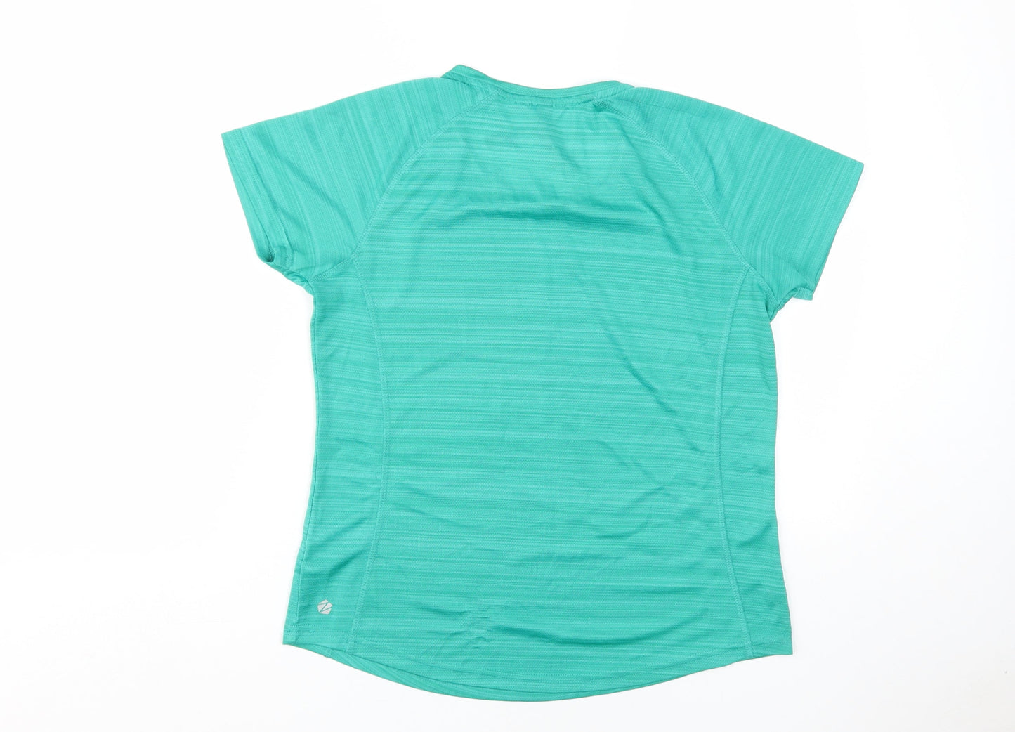 Zakti Women's Green Activewear T-Shirt, Size 14