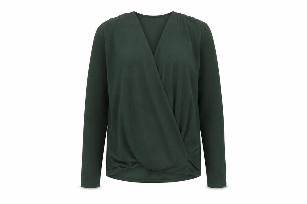 Dorothy Perkins Women's Green V-Neck Pullover Jumper Size 10