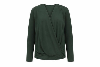 Dorothy Perkins Women's Green V-Neck Pullover Jumper Size 10