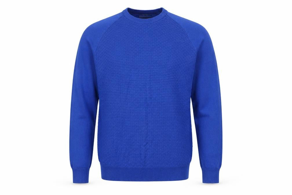 Haworth Men's Medium Blue Pullover Cotton Jumper