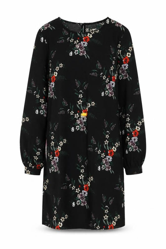 H&M Women’s Black Floral Shift Dress Size 16