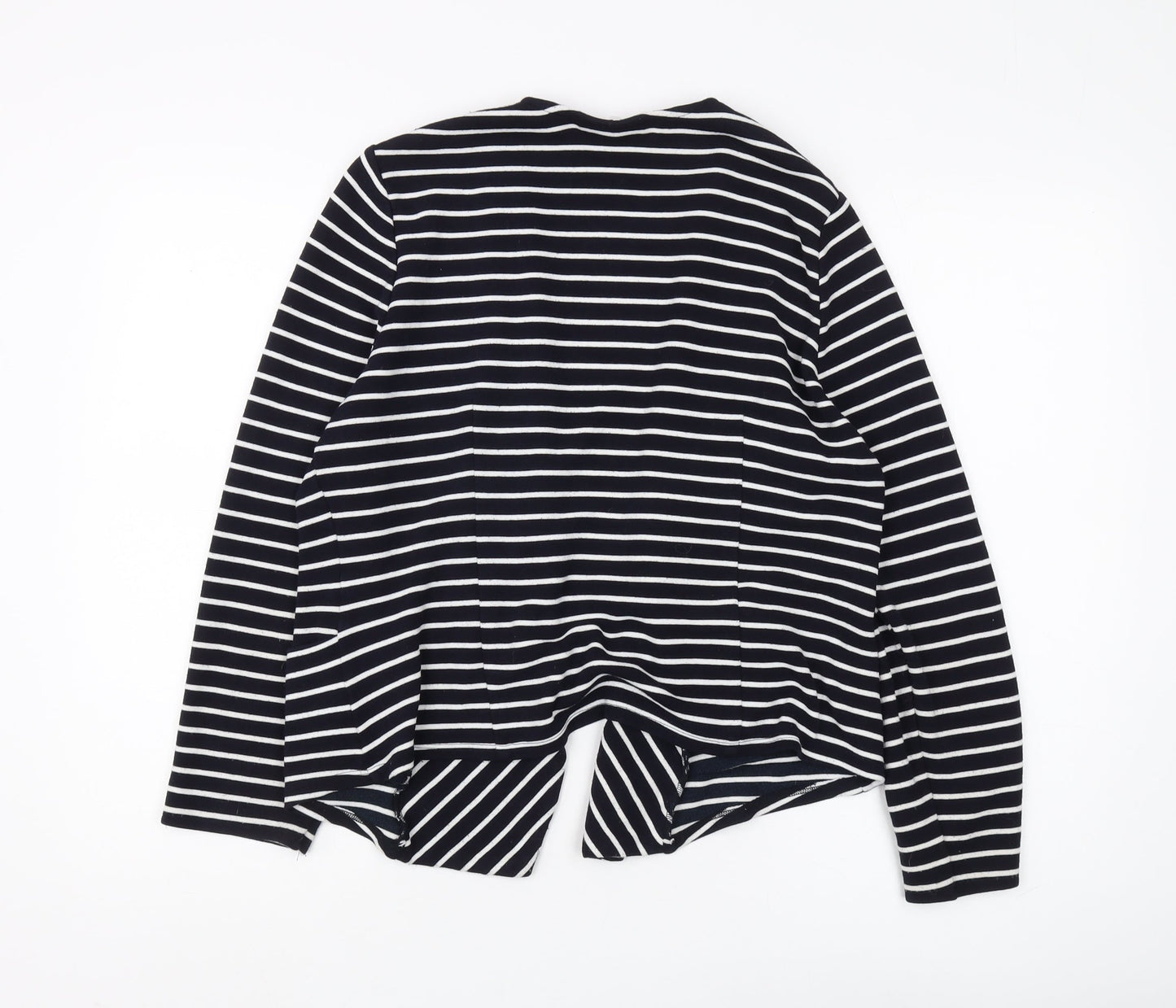 Wallis Women's Black Striped Basic Jacket Size L