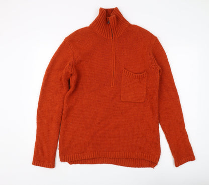 Additional front view of French Connection Men's Orange XS Pullover Sweater