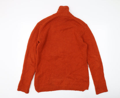Back view of French Connection Men's Orange XS Pullover Sweater