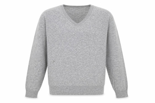 Farhi by Nicole Farhi Men's Grey V-Neck Pullover Jumper M
