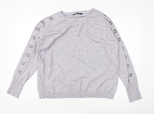 Betty Barclay Women's Grey Pullover Jumper Size 14