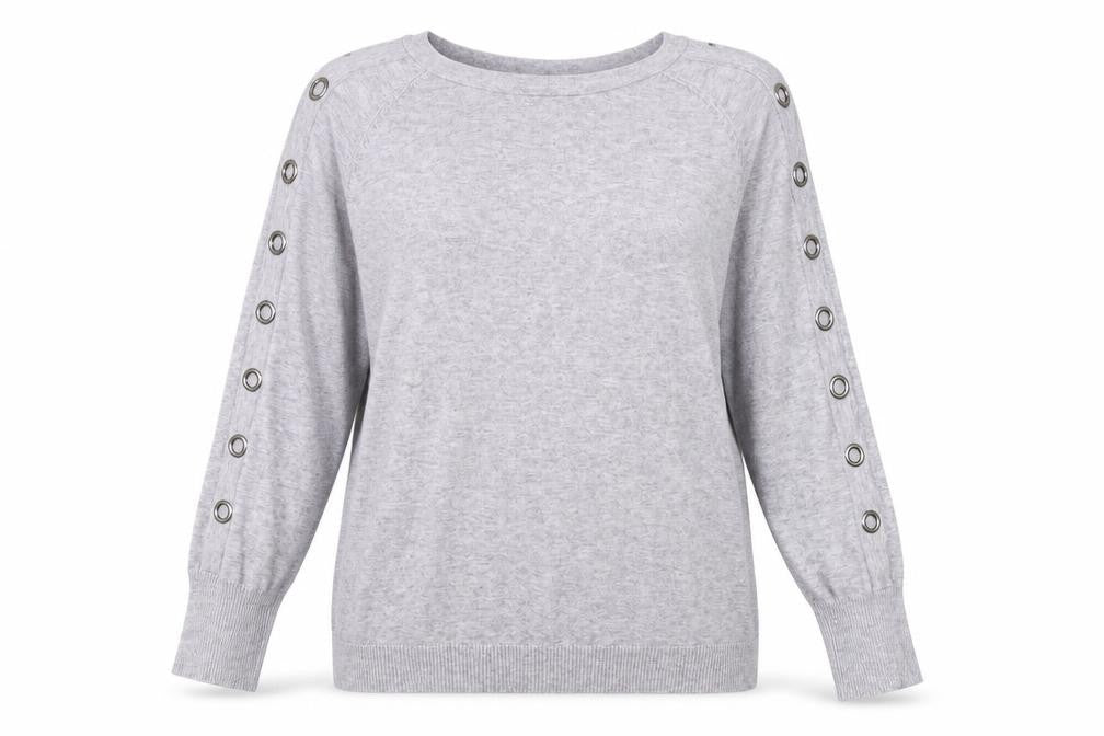 Betty Barclay Women's Grey Pullover Jumper Size 14