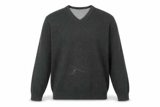 Maine New England Men's Grey V-Neck Pullover Jumper L